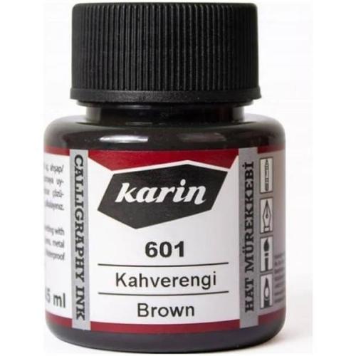 Karin Hat Mürekkebi 601 Kahverengi 45 ml