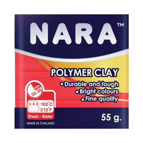 NARA POLYMER CLAY 55gr.NEON RED