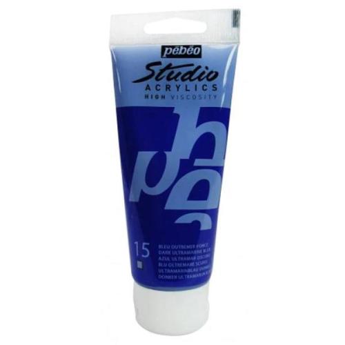 Pebeo ACRYLIC STUDIO BOYALARI 100 ML Dark Ultramarine Bl