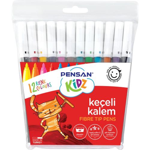 PENSAN KİDZ KEÇELİ BOYA KALEMİ 12 RENK