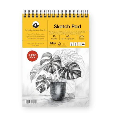 Schoellershammer Jumbo Sketch Pad 90gr A4 100yp