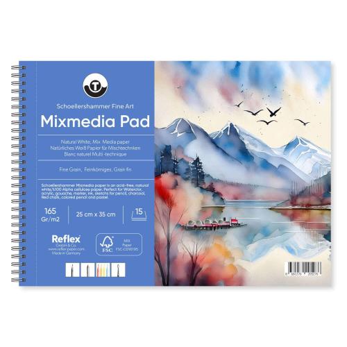 Schoellershammer Mix Media Pad 165gr 25x35cm 15yp