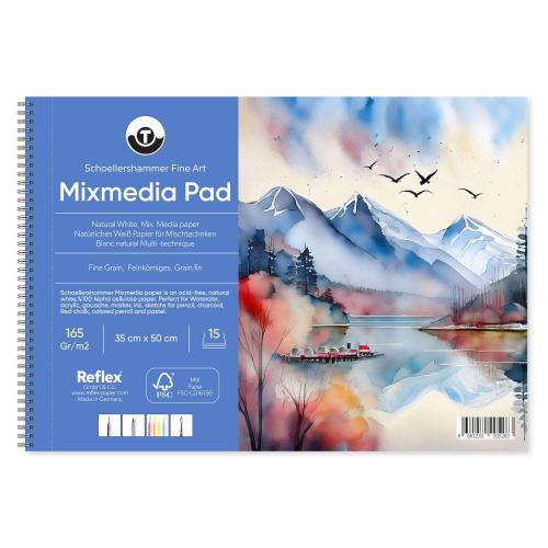 Schoellershammer Mix Media Pad 165gr 35x50cm 15yp