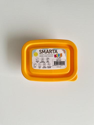 SMARTA KIDS HAVAYLA KURUYAN MODELLEME HAMURU BEYAZ 70 GR * 1 * 1)