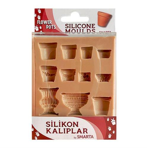 Smarta Silikon Kalıp Çiçek Saksıları - Flower Pots SK1013002