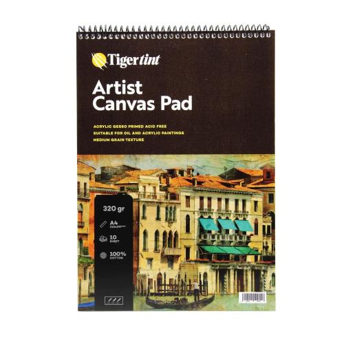 Tigertint Artist Canvas Pad Tuval Defteri A4 10 Yaprak