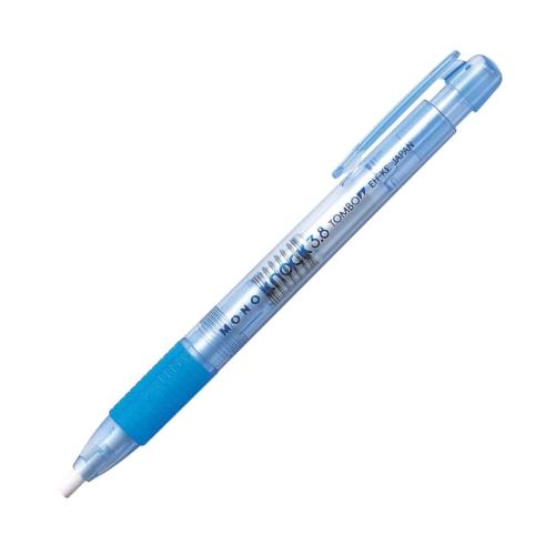 Tombow MONO Knock Kalem Silgi Şeffaf Mavi 3,8mm