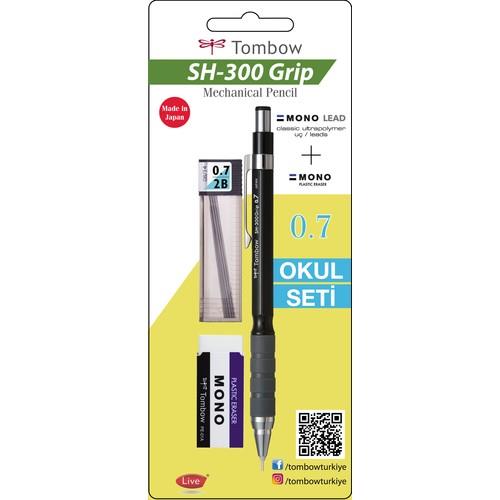 Tombow SH-300 Grip K.Kalem 0,7mm Okul Seti Siyah