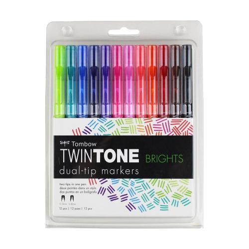 TOMBOW TWINTONE BRIGHTS MARKERS