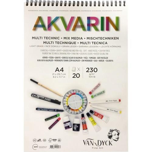 VAN DYCK AKVARİN MULTİPURPOSE A4 ÜST SPRL 20 YP Defter