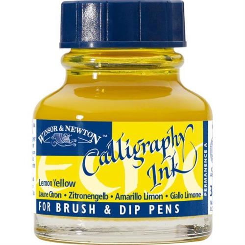 Winsor Newton Caligrafy Ink 30cc Lemon Yellow