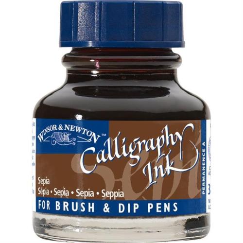 Winsor Newton Caligrafy Ink 30cc Sepia