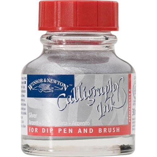 Winsor Newton Caligrafy Ink 30cc Silver