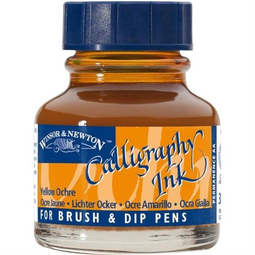 Winsor Newton Caligrafy Ink 30cc Yellow Ochre