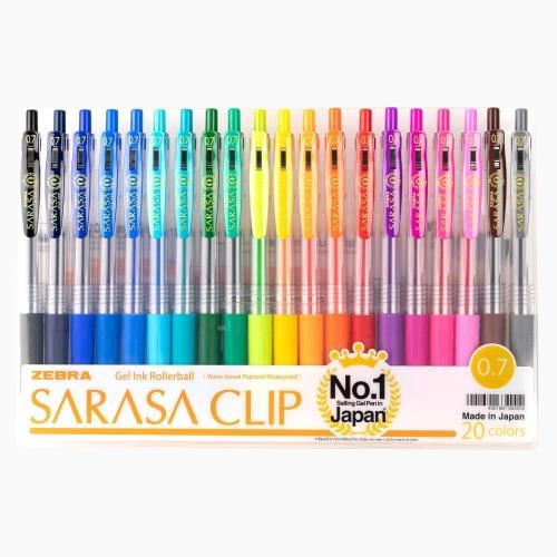 ZEBRA SARASA CLIP JEL KALEM 0.7 MM 20LI PVC 98521