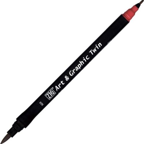 ZIG ART&GRAPHIC TWIN TUT-80 023 WINE RED