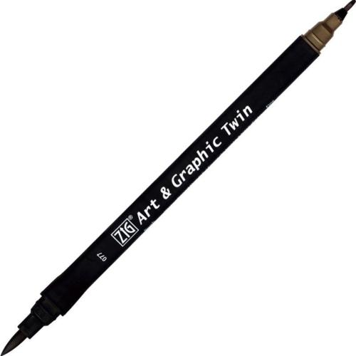 ZIG ART&GRAPHIC TWIN TUT-80 077 DEEP BROWN